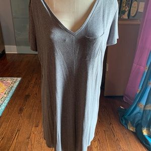 Heather grey tunic dress